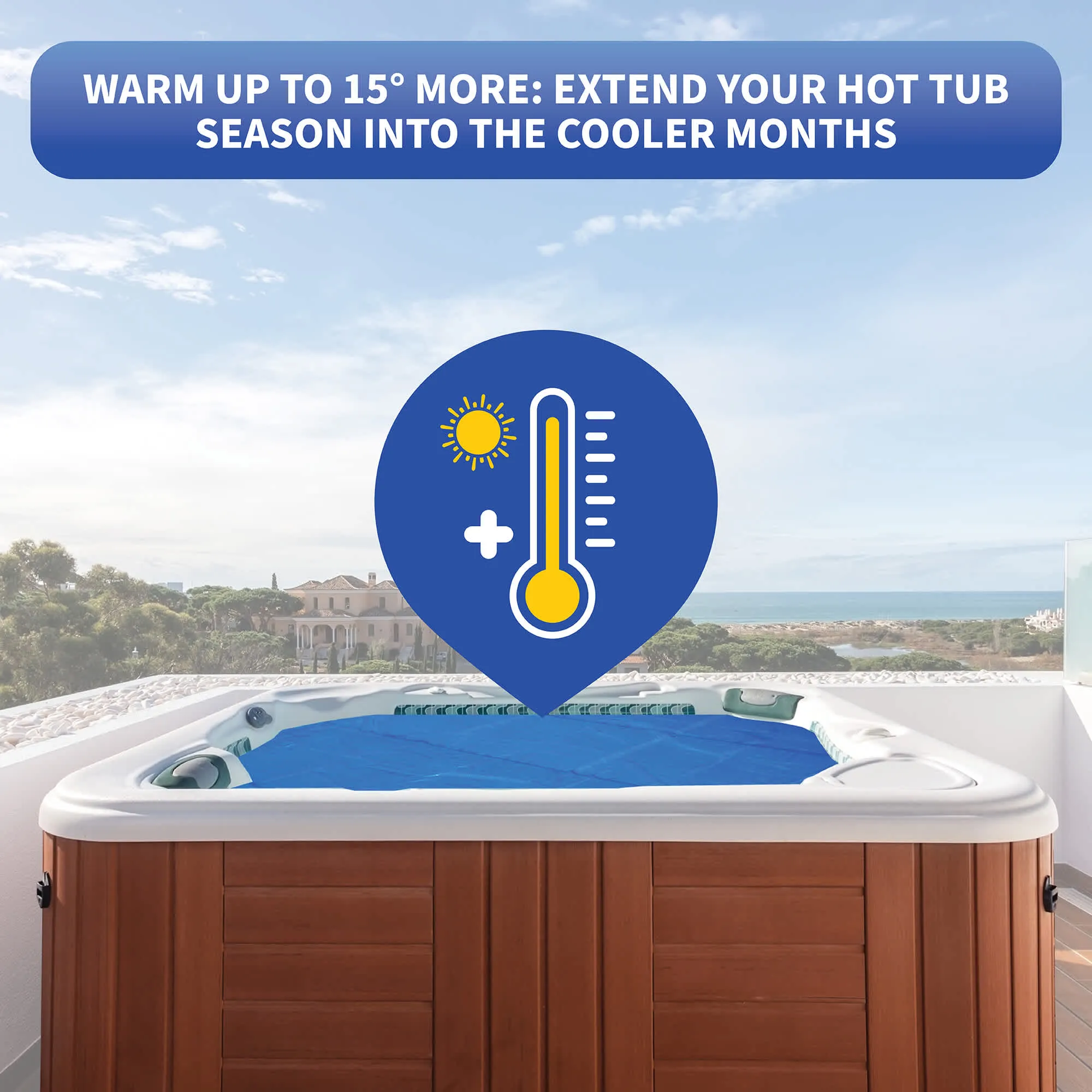 12-mil Solar Blanket for Hot Tubs - 7-ft x 8-ft Cover