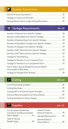 All-in-One Quilter's Reference Tool