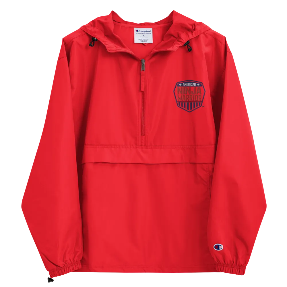 American Ninja Warrior Logo Embroidered Packable Jacket
