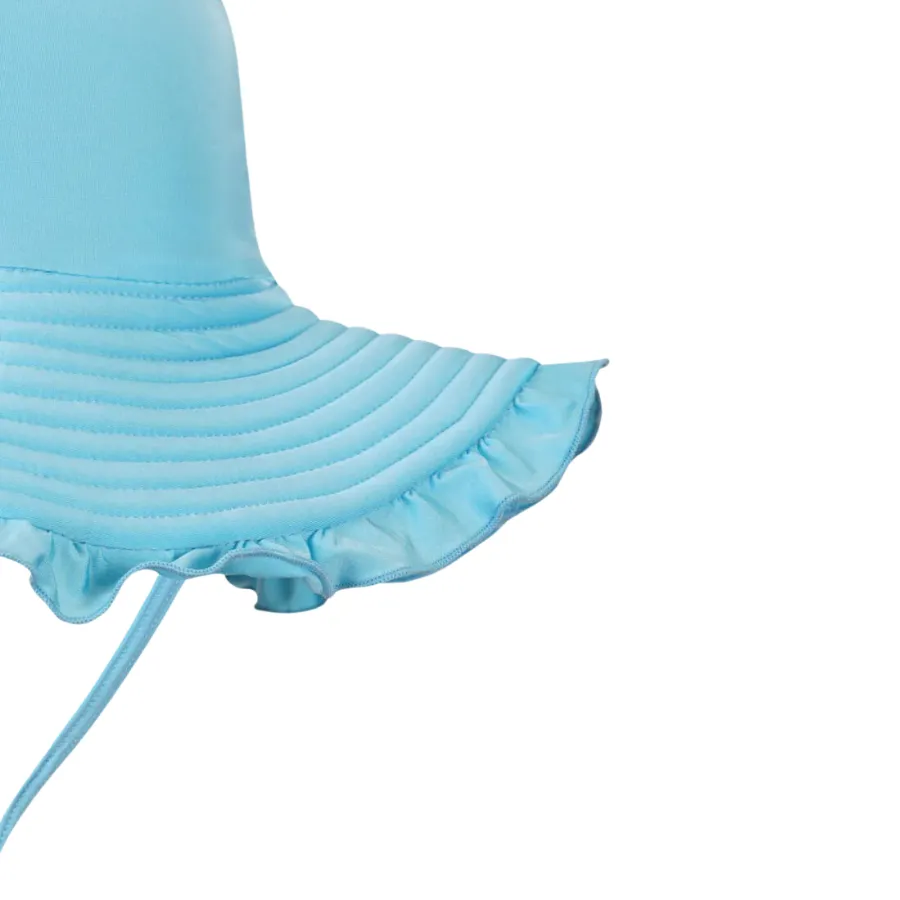 Aqua Blu Kids Sun Hat AG24023SS - Stepping Stones Blue