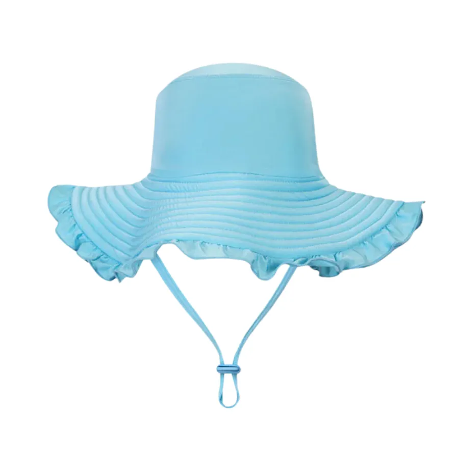 Aqua Blu Kids Sun Hat AG24023SS - Stepping Stones Blue