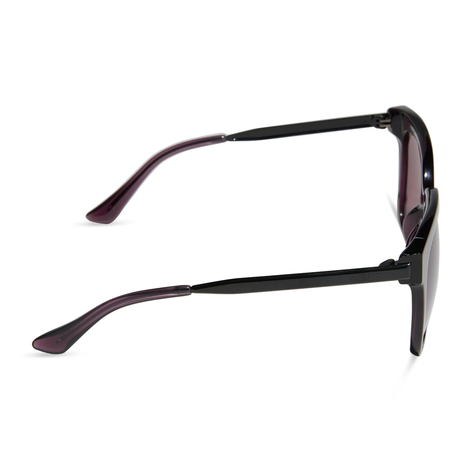 BELLA - AUBERGINE   AUBERGINE W SILVER FLASH   POLARIZED SUNGLASSES