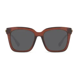 BELLA - FESTIVE CHESTNUT   GREY SUNGLASSES