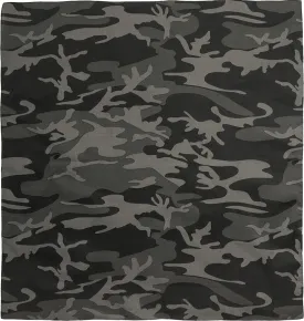 Black Camo Military Jumbo Bandana 27 in. x 27 in.