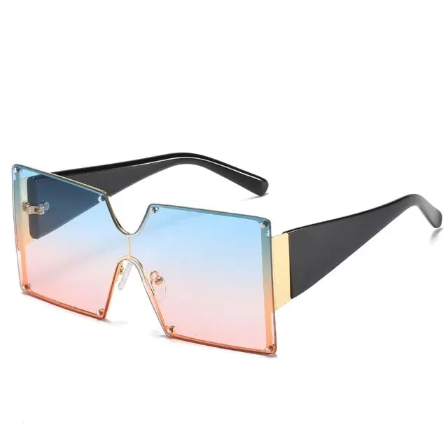 “BOSSY” Oversize Square Sunglasses