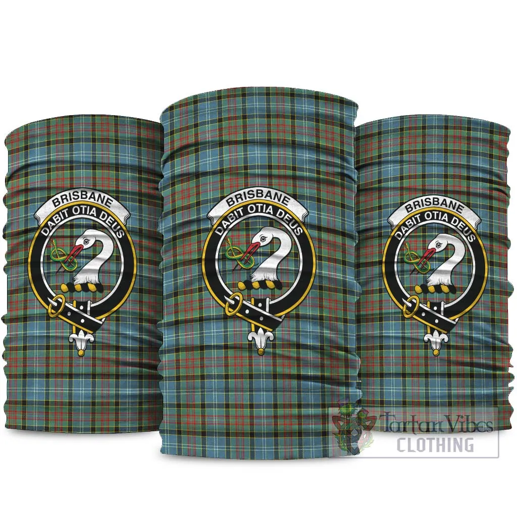 Brisbane Tartan Neck Gaiters, Tartan Bandanas, Tartan Head Band with Family Crest