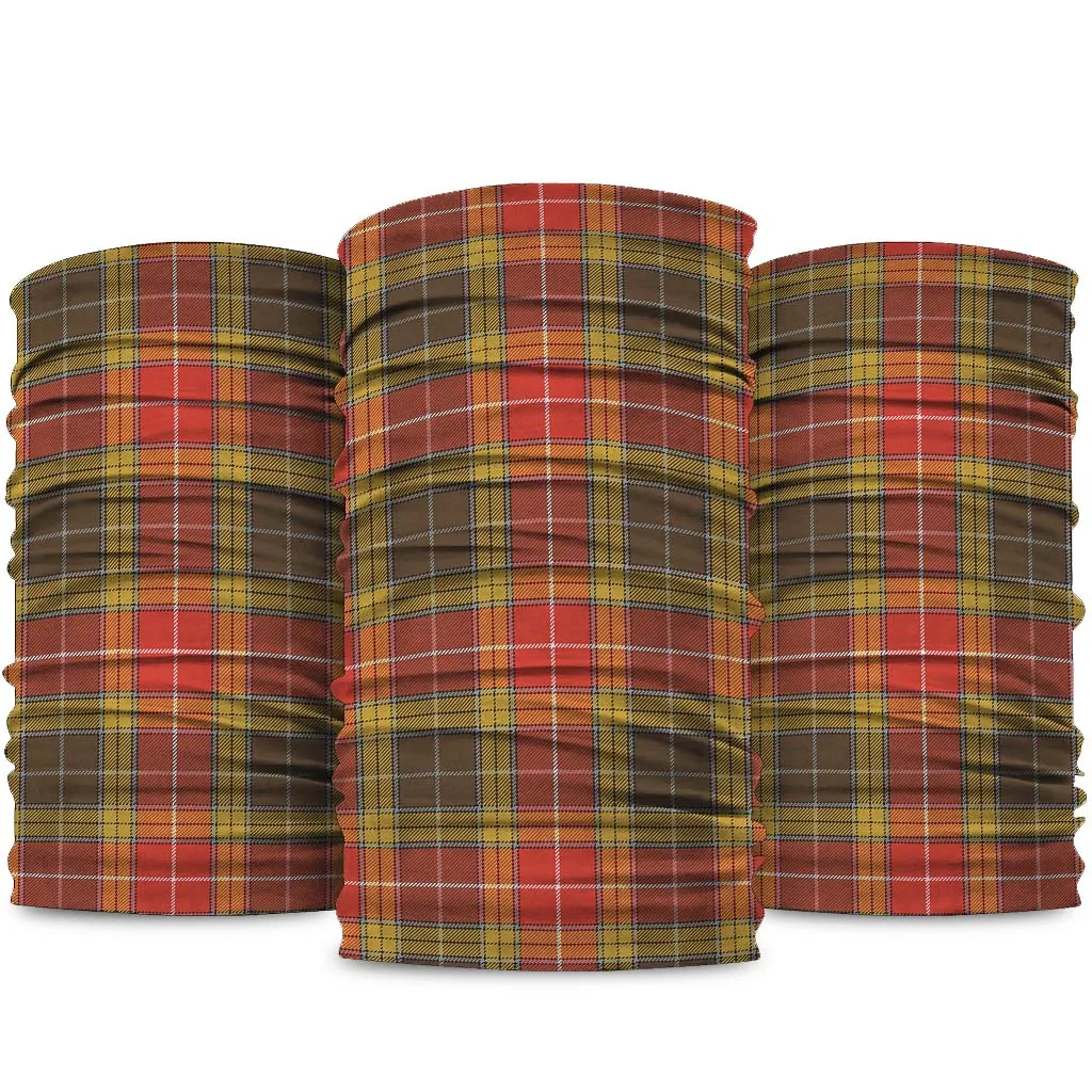 Buchanan Old Set Weathered Tartan Neck Gaiters, Tartan Bandanas, Tartan Head Band