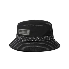 Butter Goods Terrain Contrast Stitch Bucket Hat Black OSFA