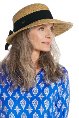 Coolibar Clara Asymmetrical Sun Hat UPF 50  - Natural