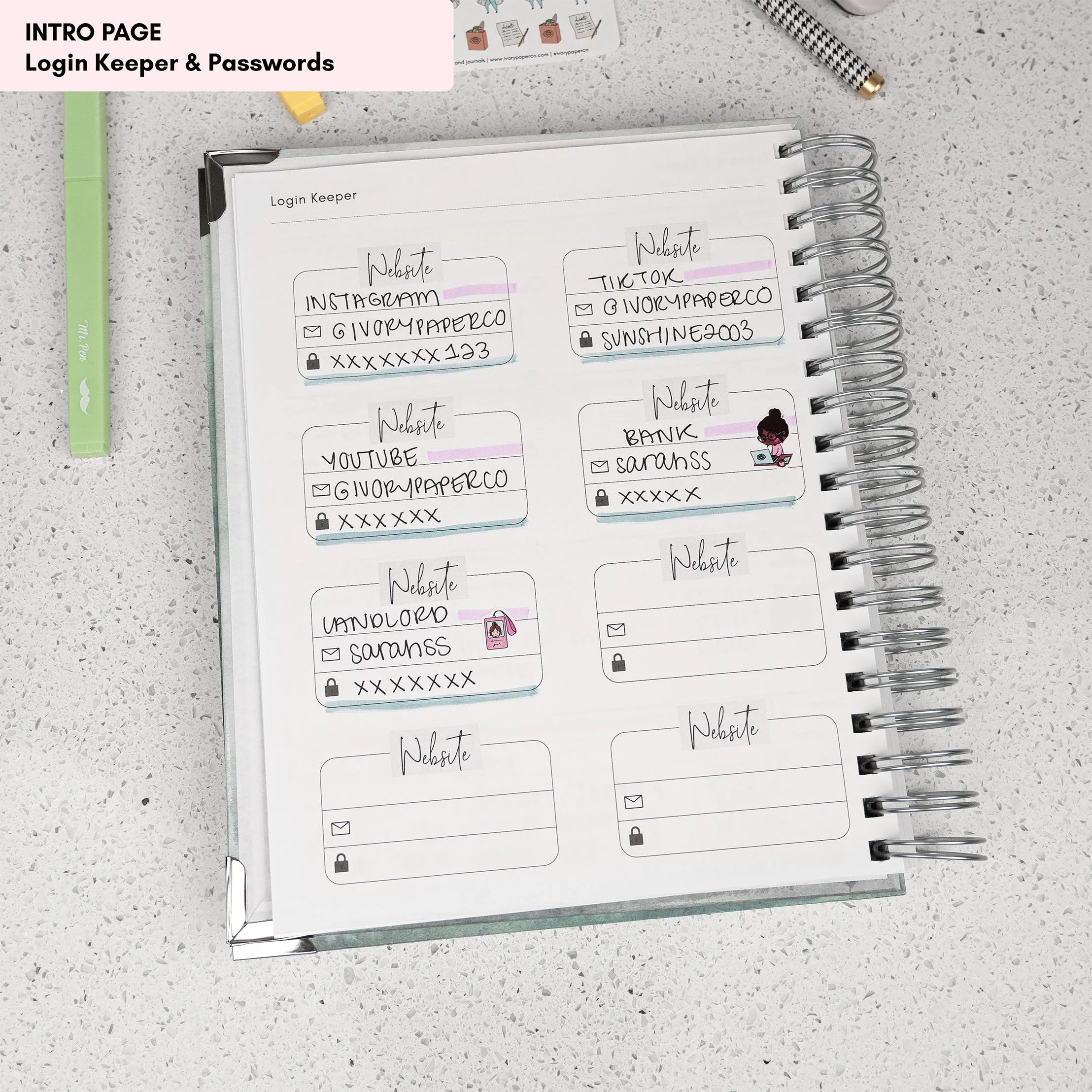 Daphne | All-In-One Planner (Daily, Weekly & Monthly)