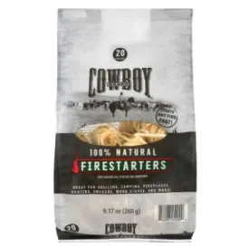 Duraflame 25463 20-Count Pack of Cowboy 100% Natural Wood Wool Firestarters