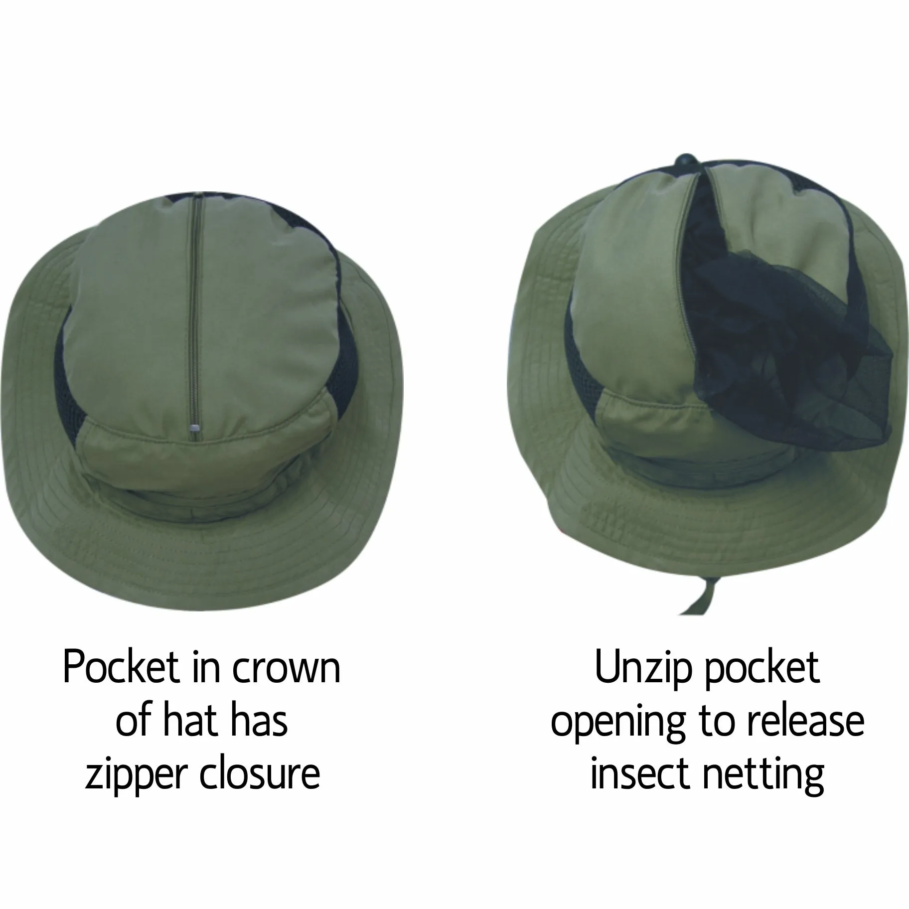 FLYNET BUSH HAT MICROFIBRE LIGHT WEIGHT UNISEX FLY INSECT NET