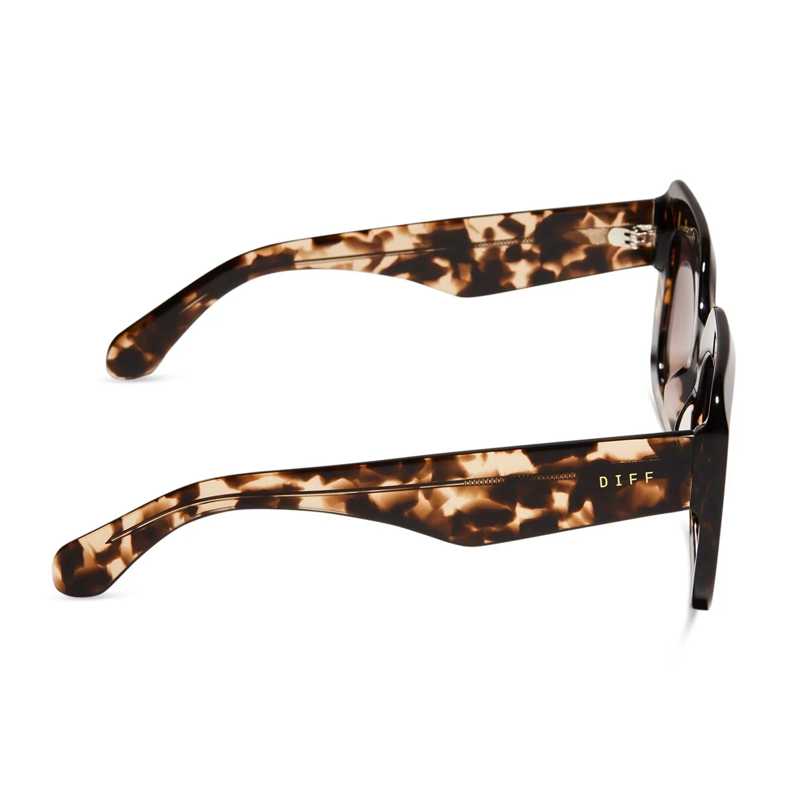 Giada Rectangle Espresso Tortoise Sunglasses