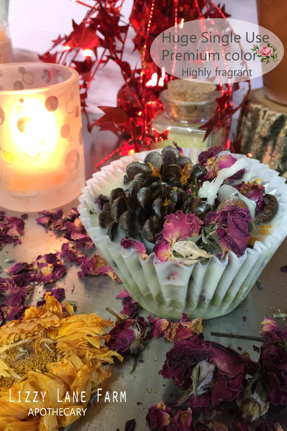Herbal Fire Starter-large single use, pinecone fire starter