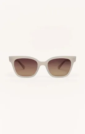 High Tide Polarized Sunglasses in Sandstone-Gradient