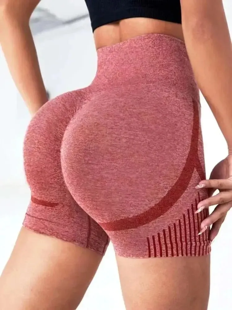 High-Waist Women’s Yoga Shorts - Spandex Workout & Fitness Shorts for Gym, Running, and Sports