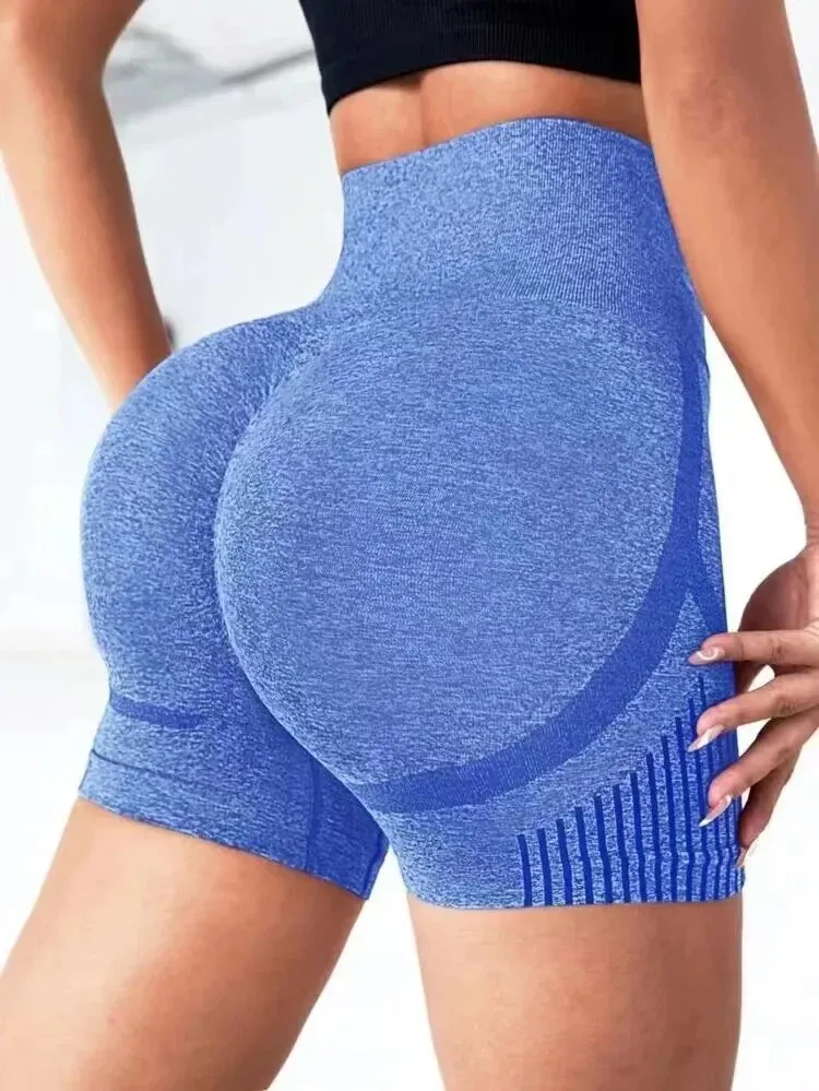 High-Waist Women’s Yoga Shorts - Spandex Workout & Fitness Shorts for Gym, Running, and Sports