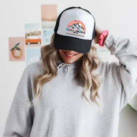 Hike More Worry Less Colorful | Foam Trucker Hat