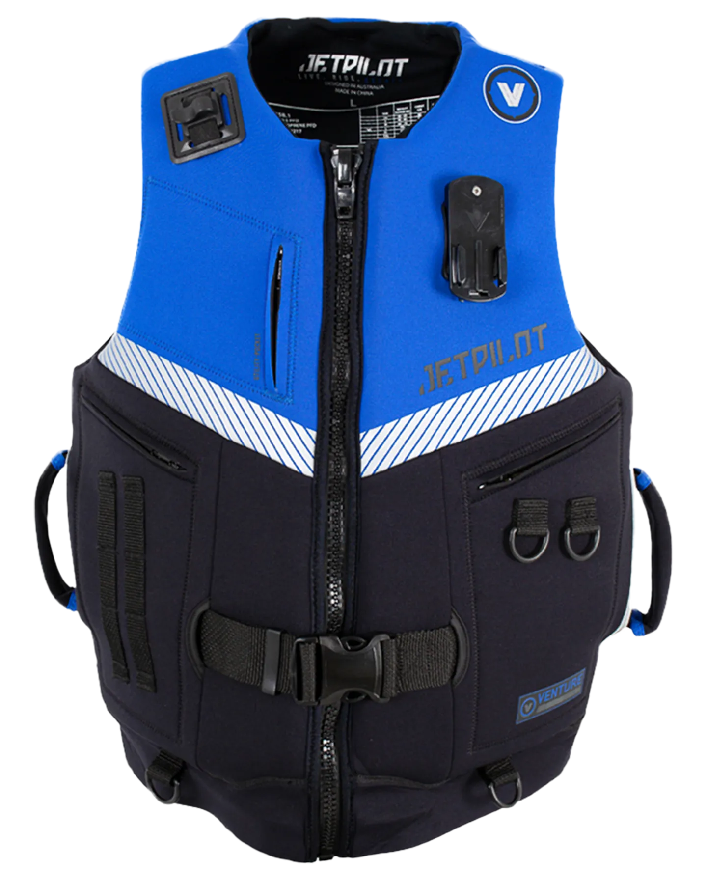 Jetpilot Venture Mens Neo Vest - Black/Blue - 2023