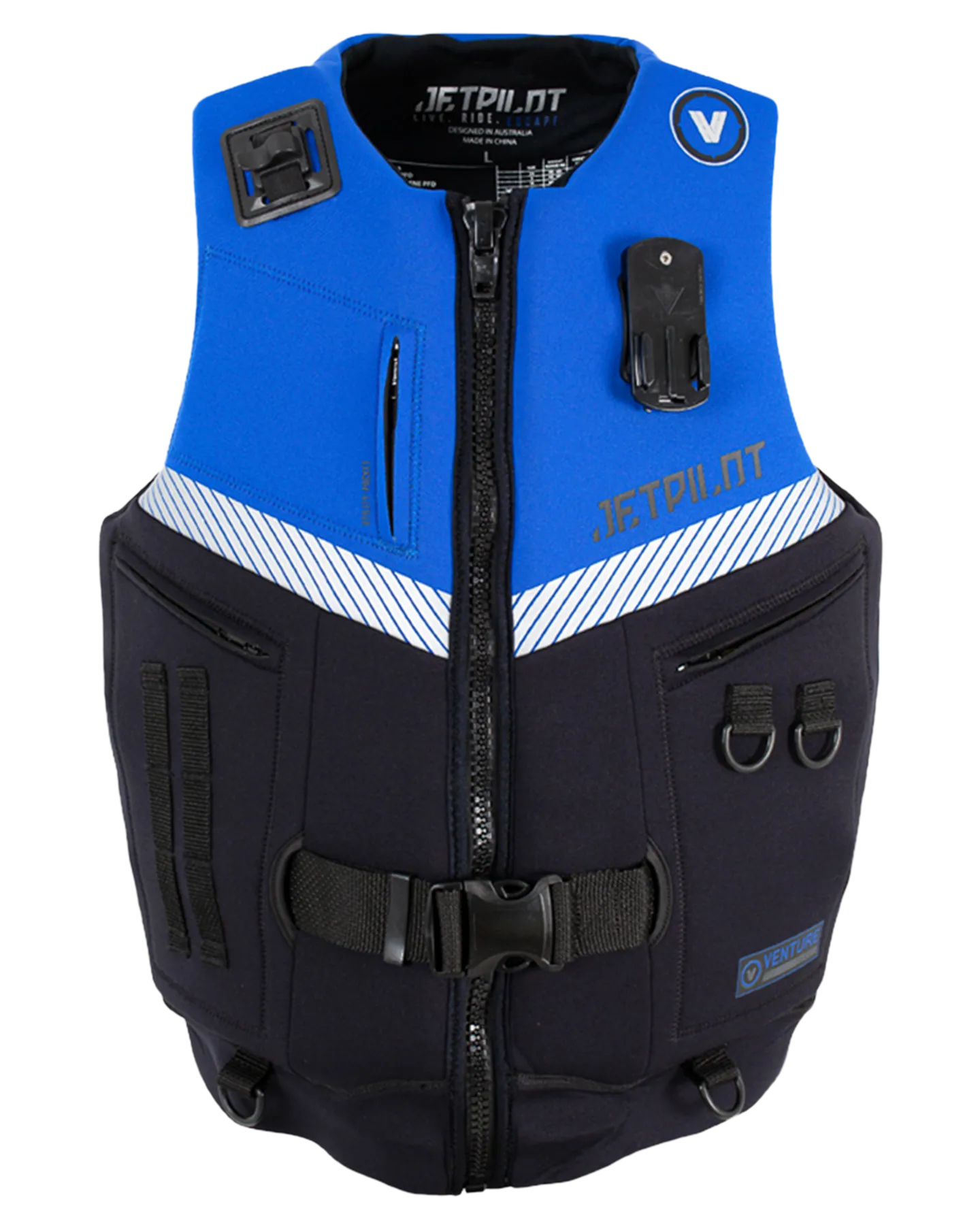Jetpilot Venture Mens Neo Vest - Black/Blue - 2023