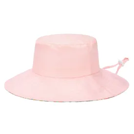 Kids Floppy Bucket Hat with Floral Printed Underbrim
