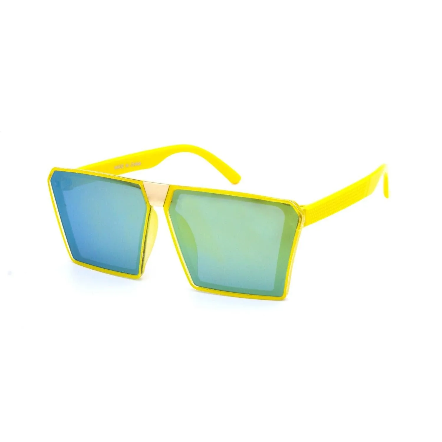 Kids Neon Oversize Square Sunglasses