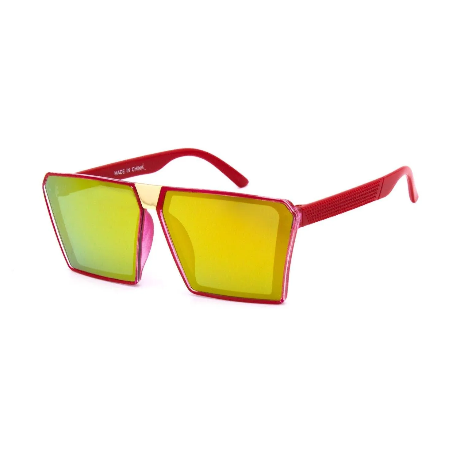 Kids Neon Oversize Square Sunglasses