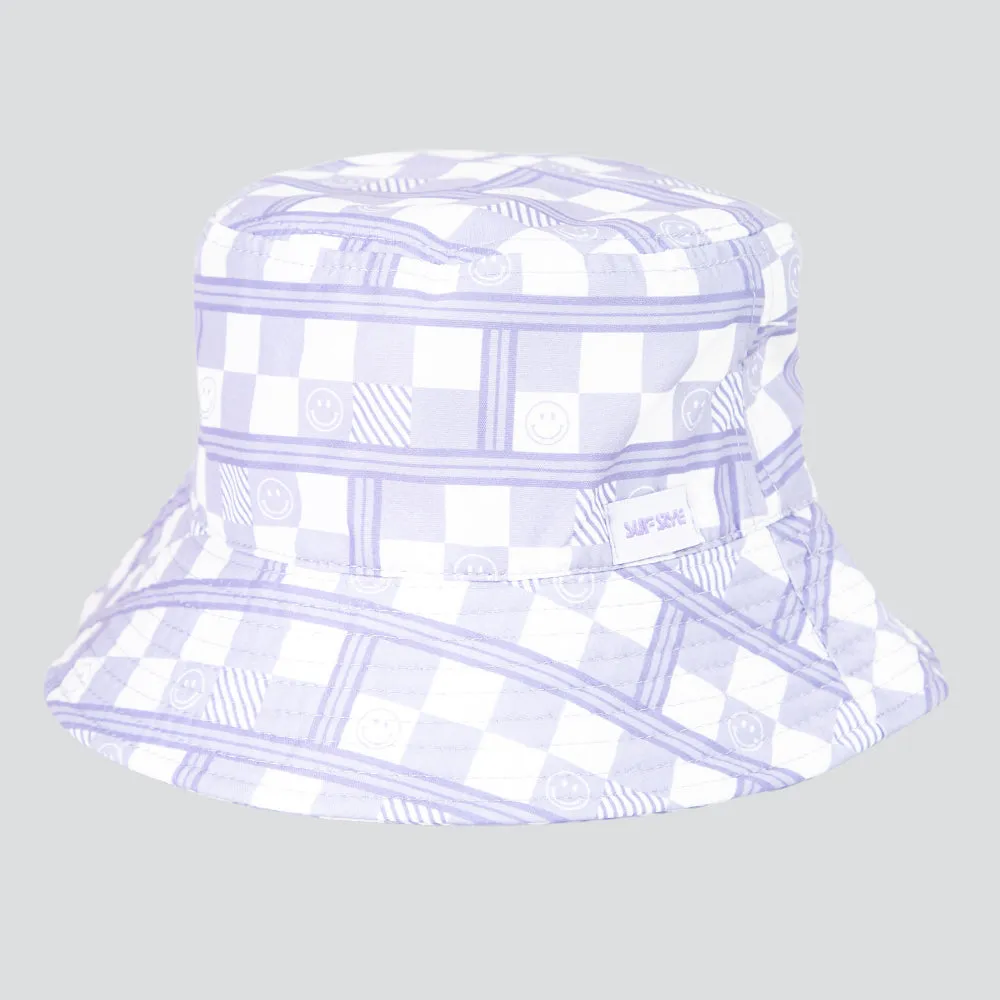 Kids Smiley Checker Bucket Hat