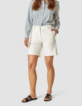 Linen Shorts Off White