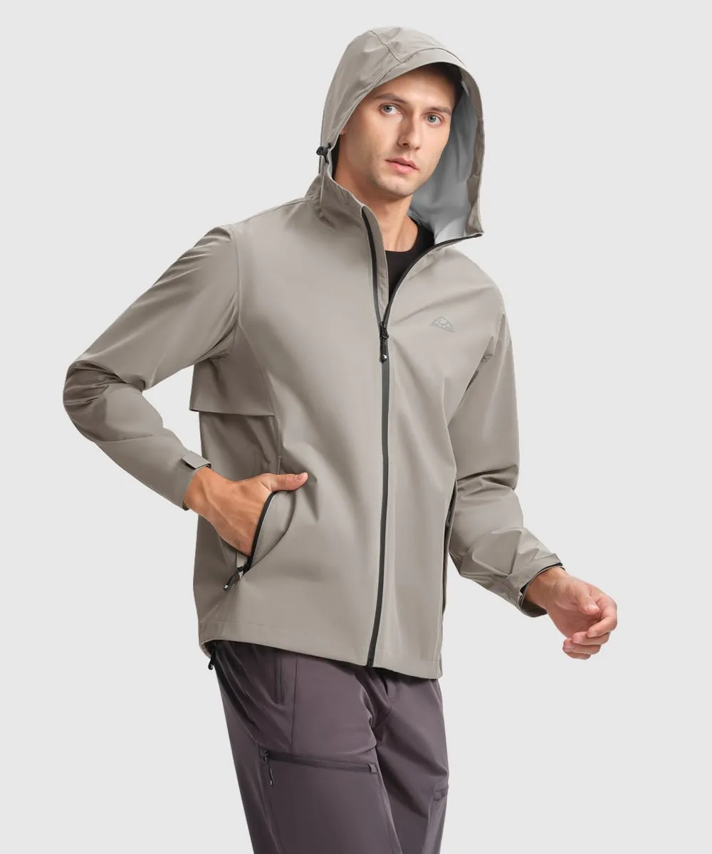 Men's Hood Cycling Bike Waterproof Raincoat