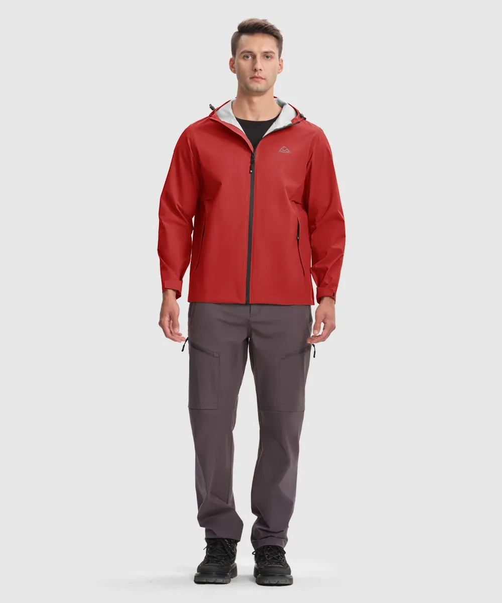 Men's Hood Cycling Bike Waterproof Raincoat