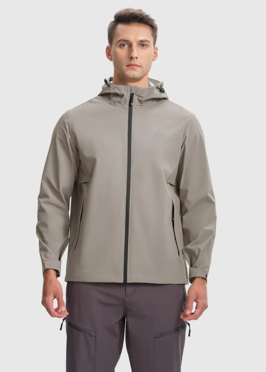 Men's Hood Cycling Bike Waterproof Raincoat