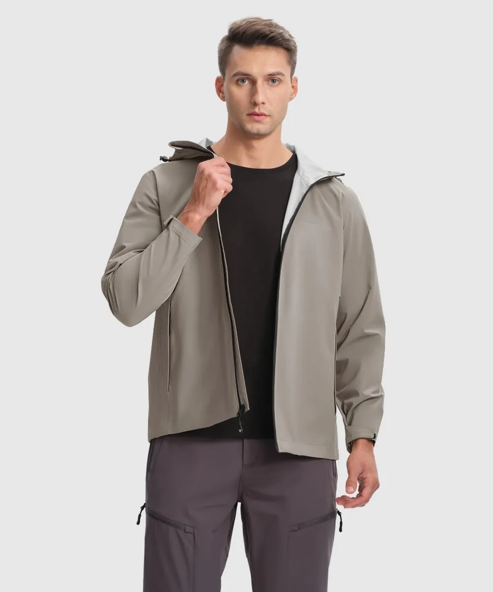 Men's Hood Cycling Bike Waterproof Raincoat