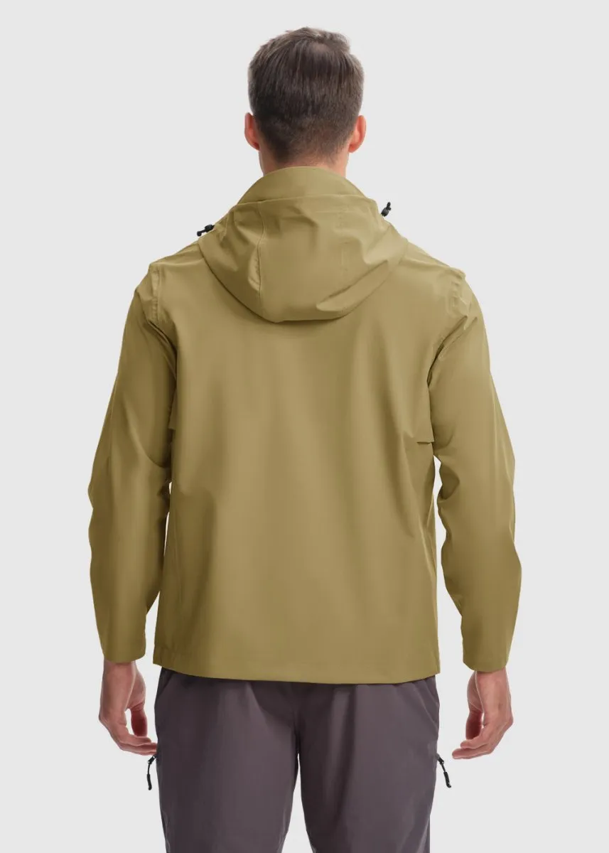 Men's Hood Cycling Bike Waterproof Raincoat