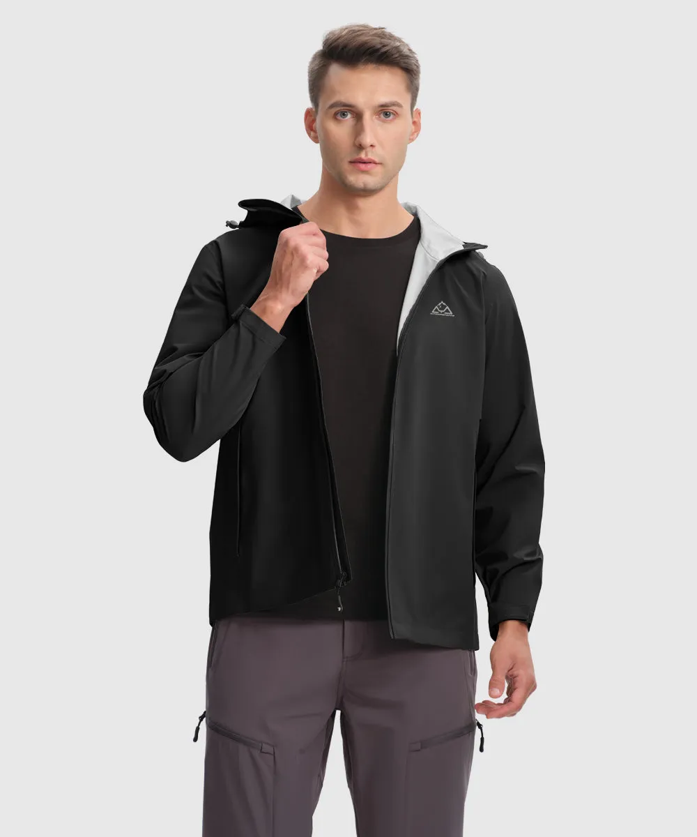 Men's Hood Cycling Bike Waterproof Raincoat