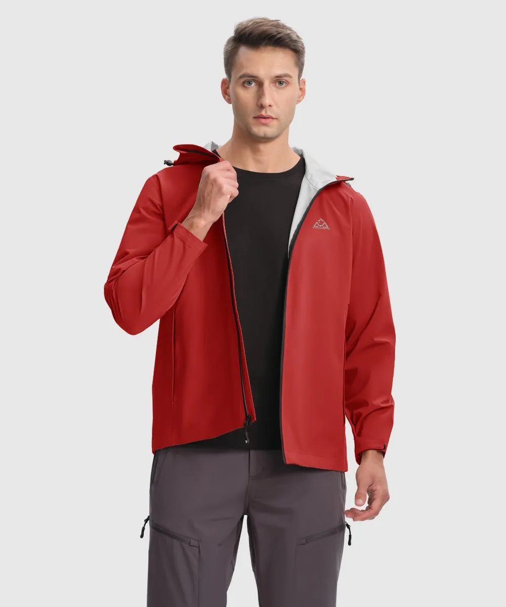 Men's Hood Cycling Bike Waterproof Raincoat
