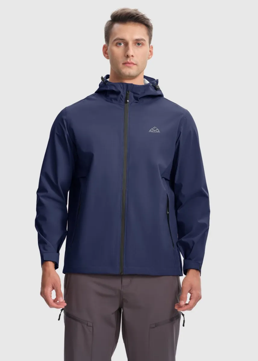 Men's Hood Cycling Bike Waterproof Raincoat