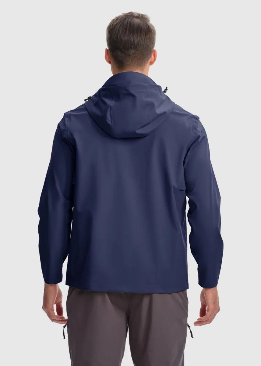 Men's Hood Cycling Bike Waterproof Raincoat