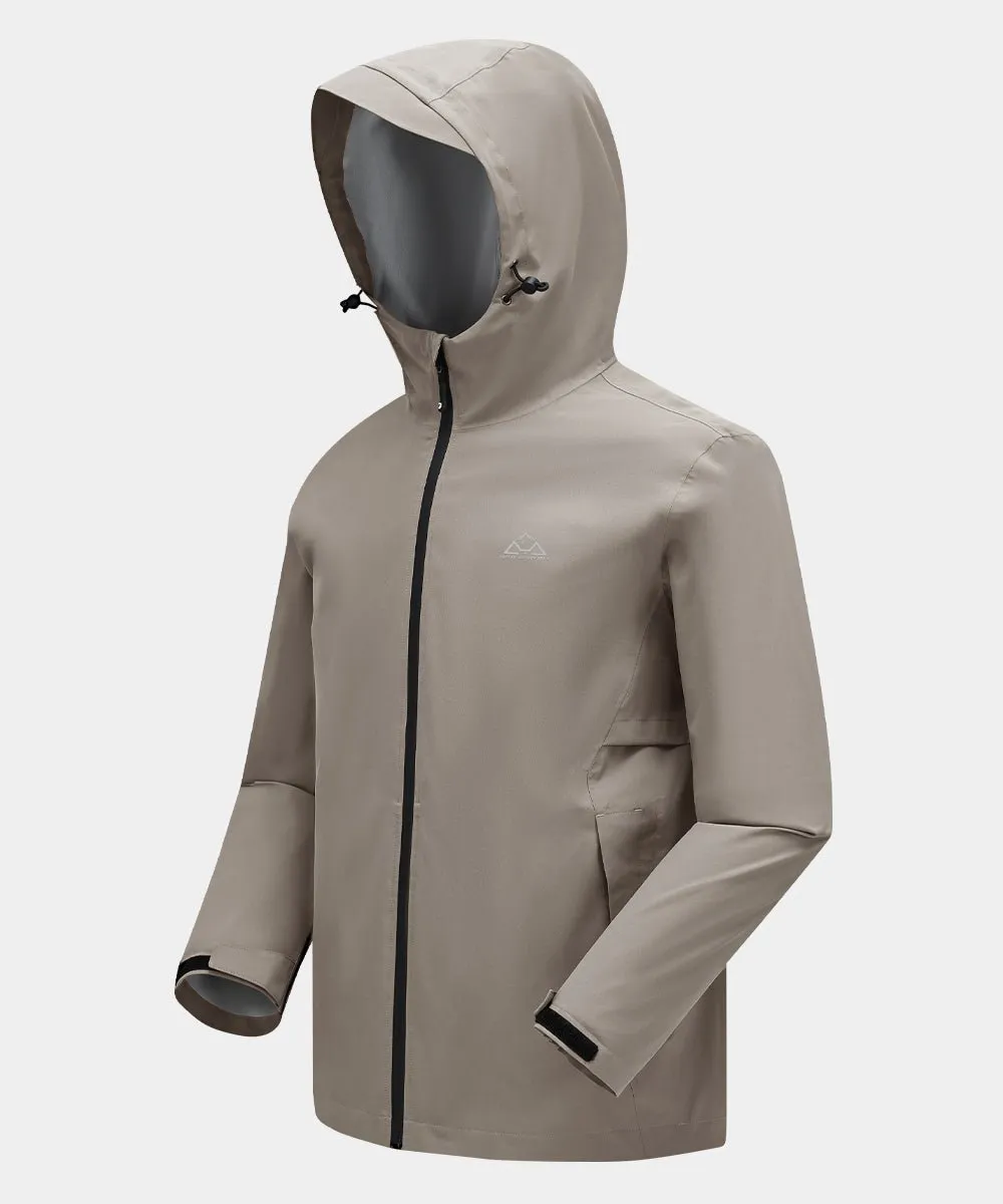 Men's Hood Cycling Bike Waterproof Raincoat