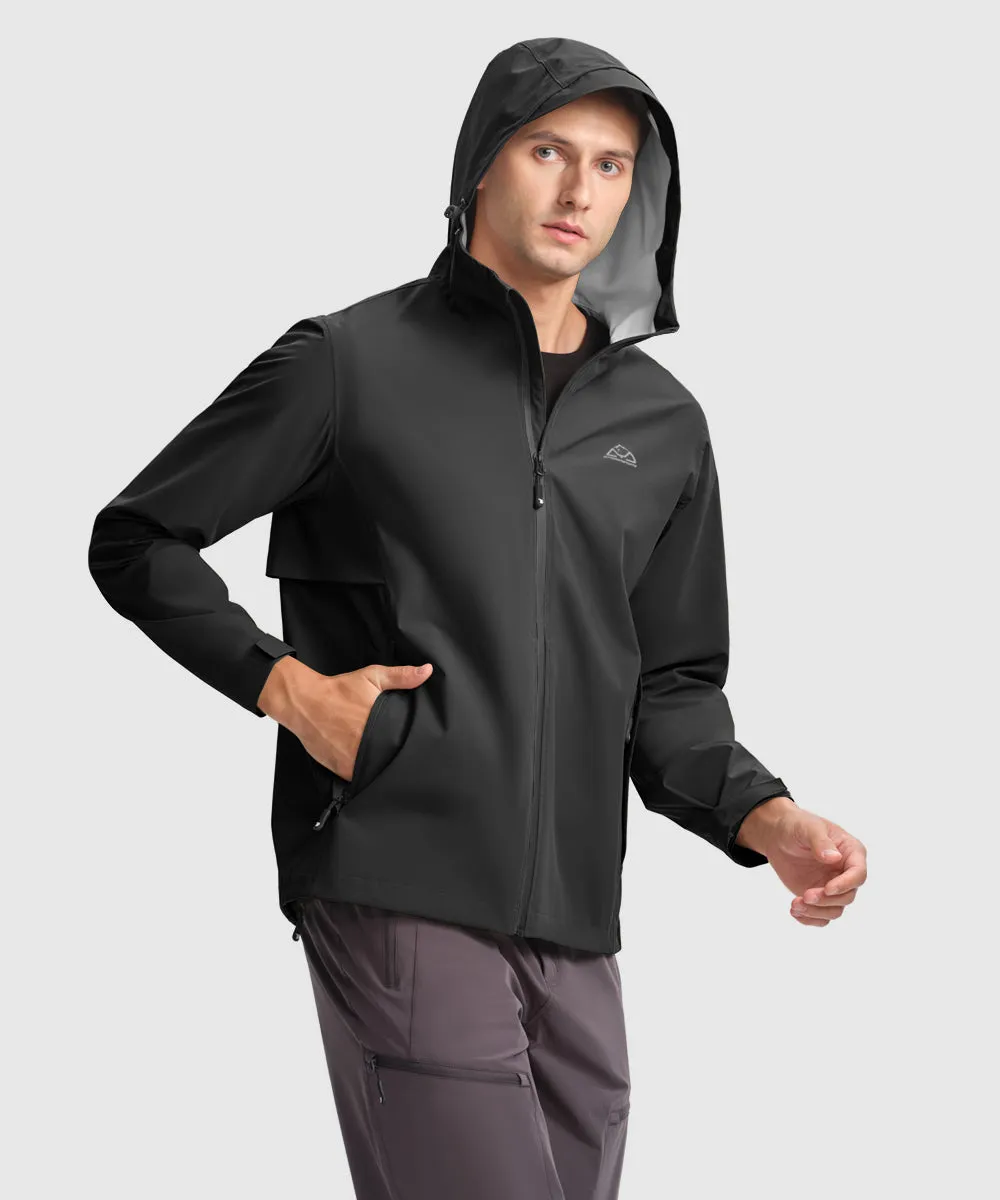Men's Hood Cycling Bike Waterproof Raincoat