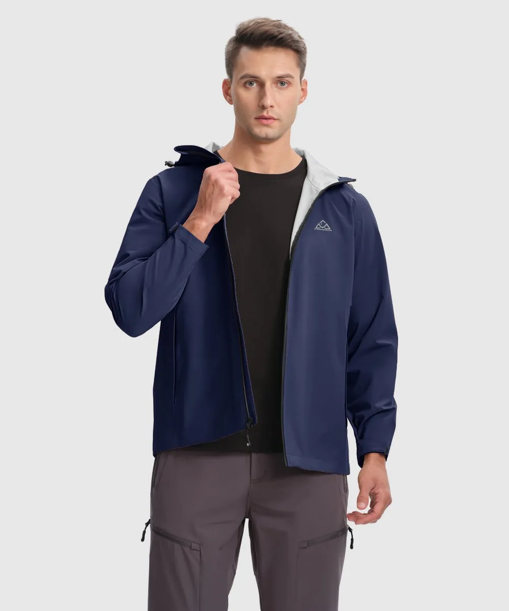 Men's Hood Cycling Bike Waterproof Raincoat