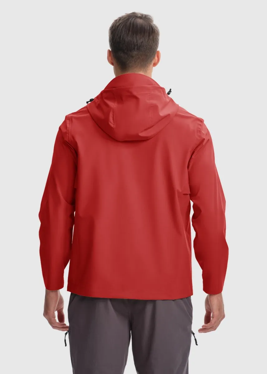 Men's Hood Cycling Bike Waterproof Raincoat