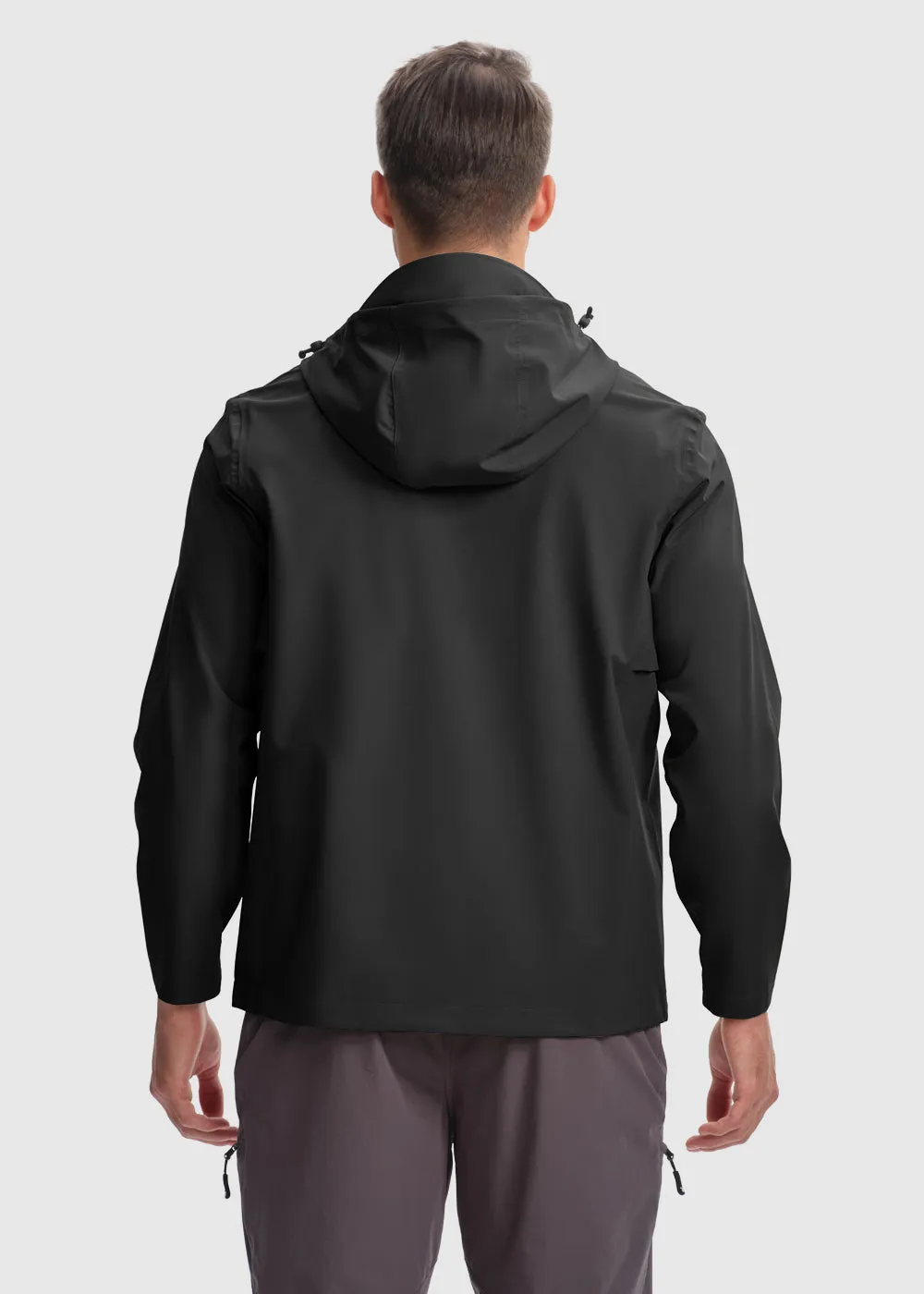 Men's Hood Cycling Bike Waterproof Raincoat