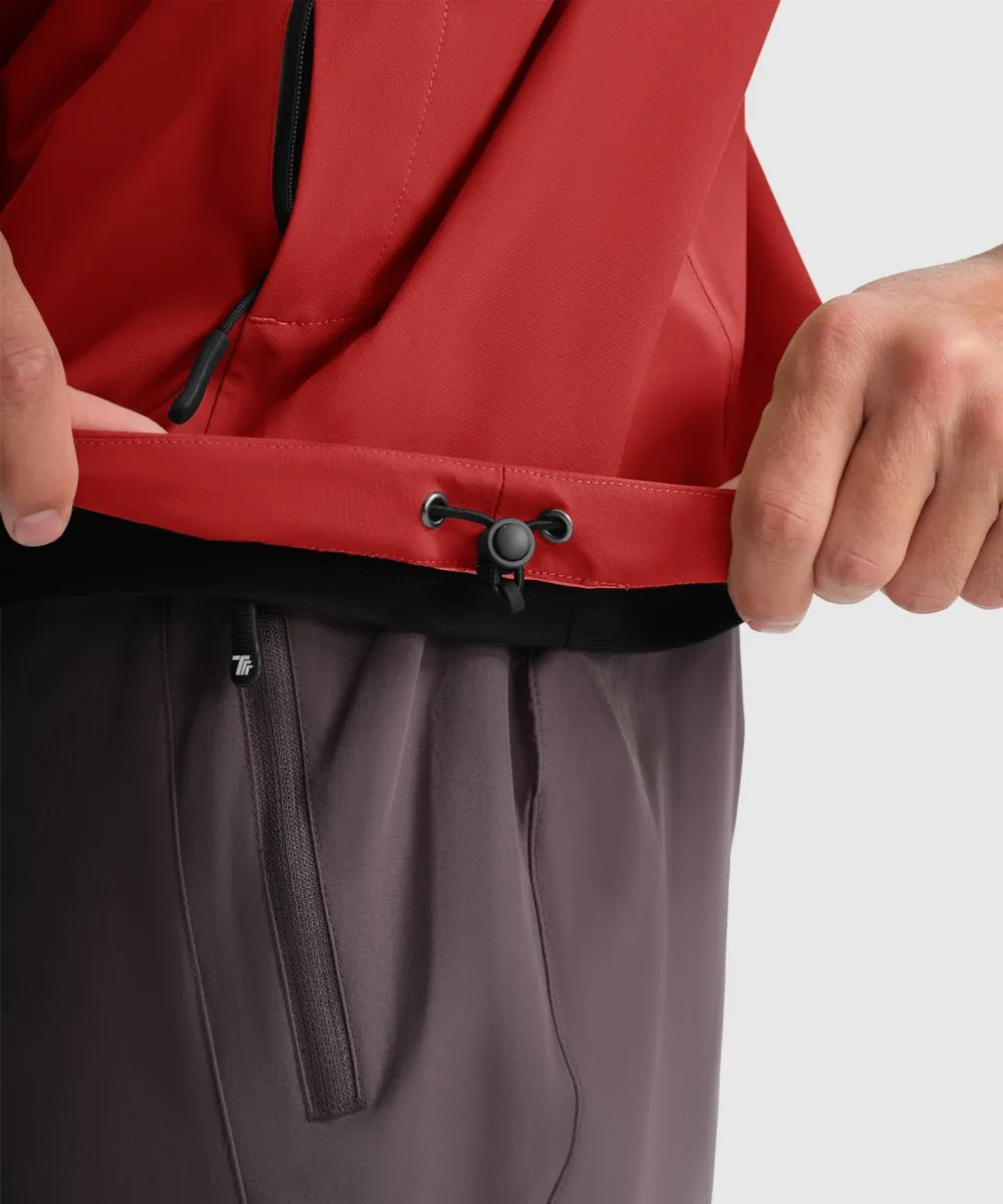 Men's Hood Cycling Bike Waterproof Raincoat