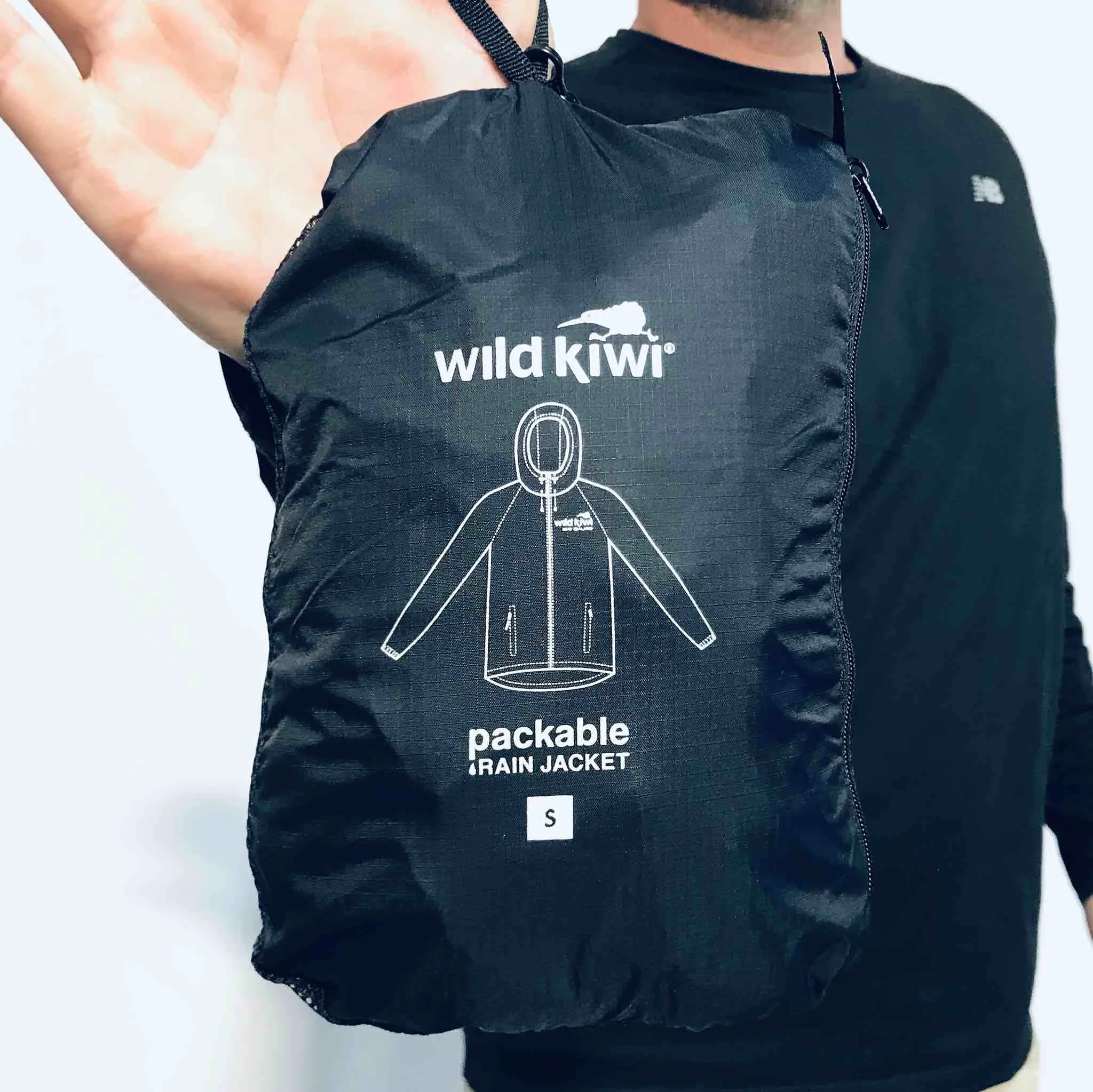 Mens Packable Rain Jacket - Wild Kiwi