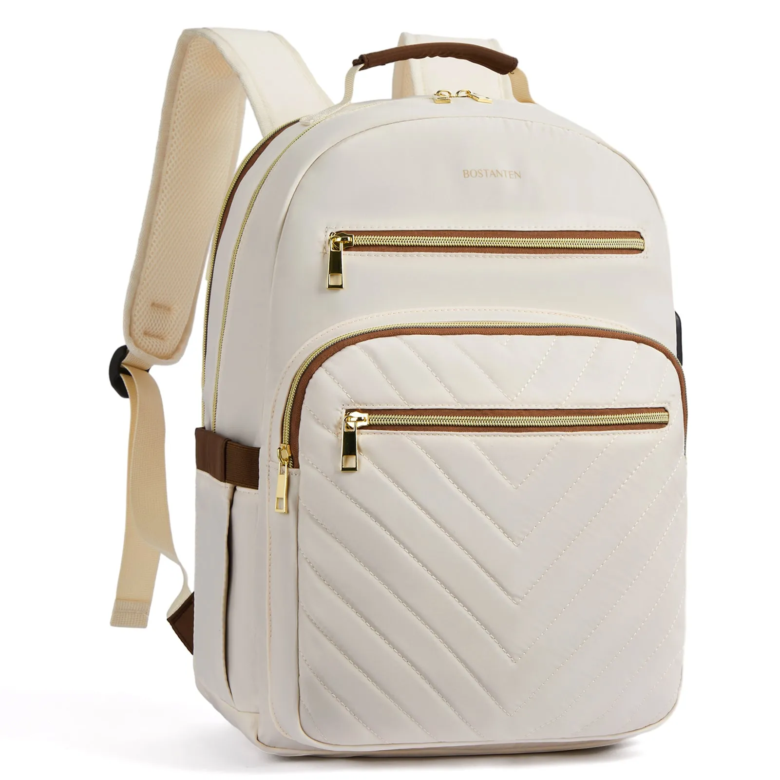 Minoru Quilted Patchwork 15.6“ Laptop Backpack