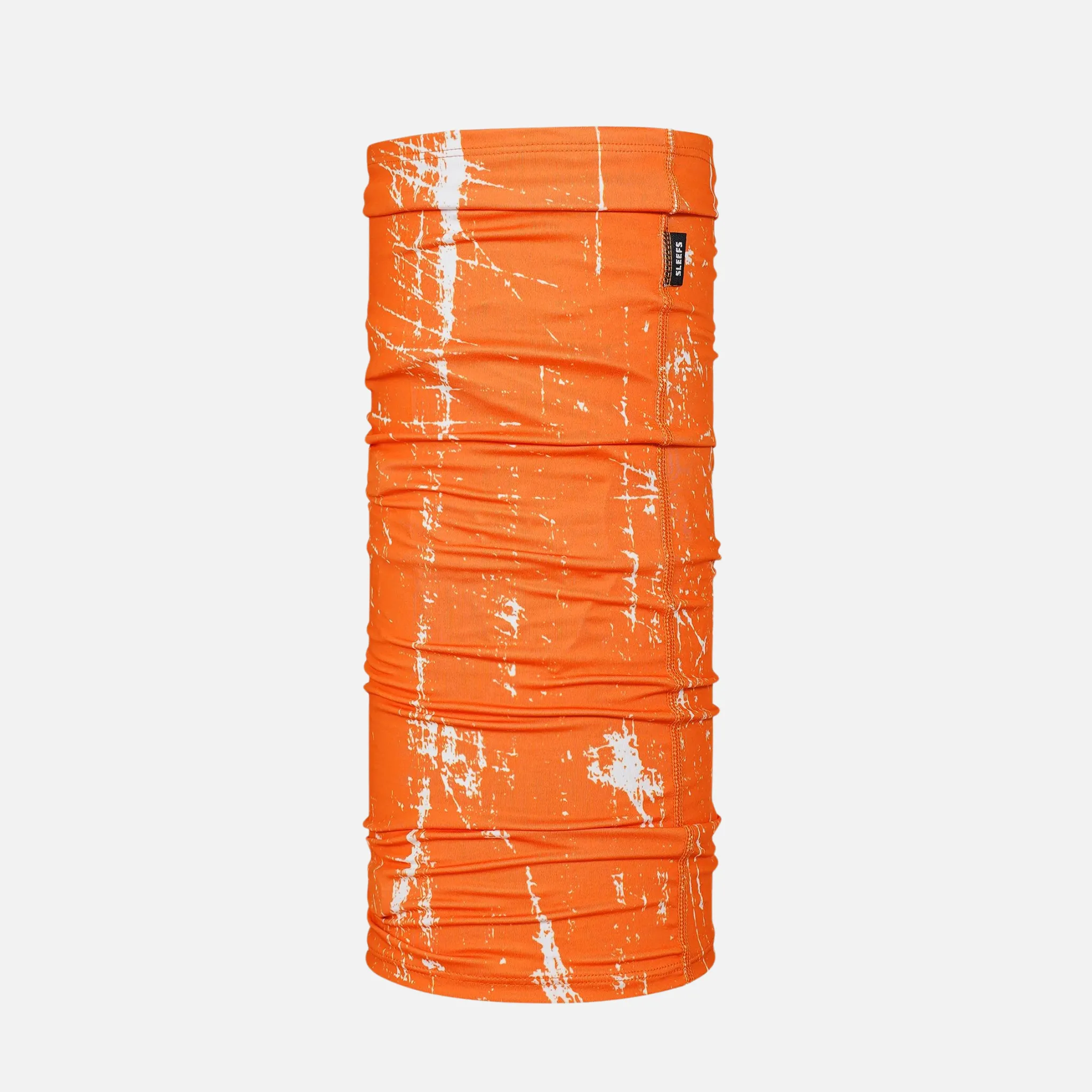 Orange Grunge 2-Layer Neck Gaiter