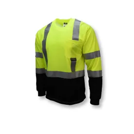 Radians ST21B Type R Class 3 Long Sleeve Black Bottom T-Shirt