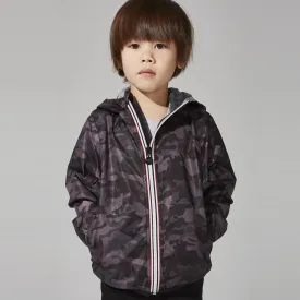 Sam Full Zip Packable Jacket (Black Camo)