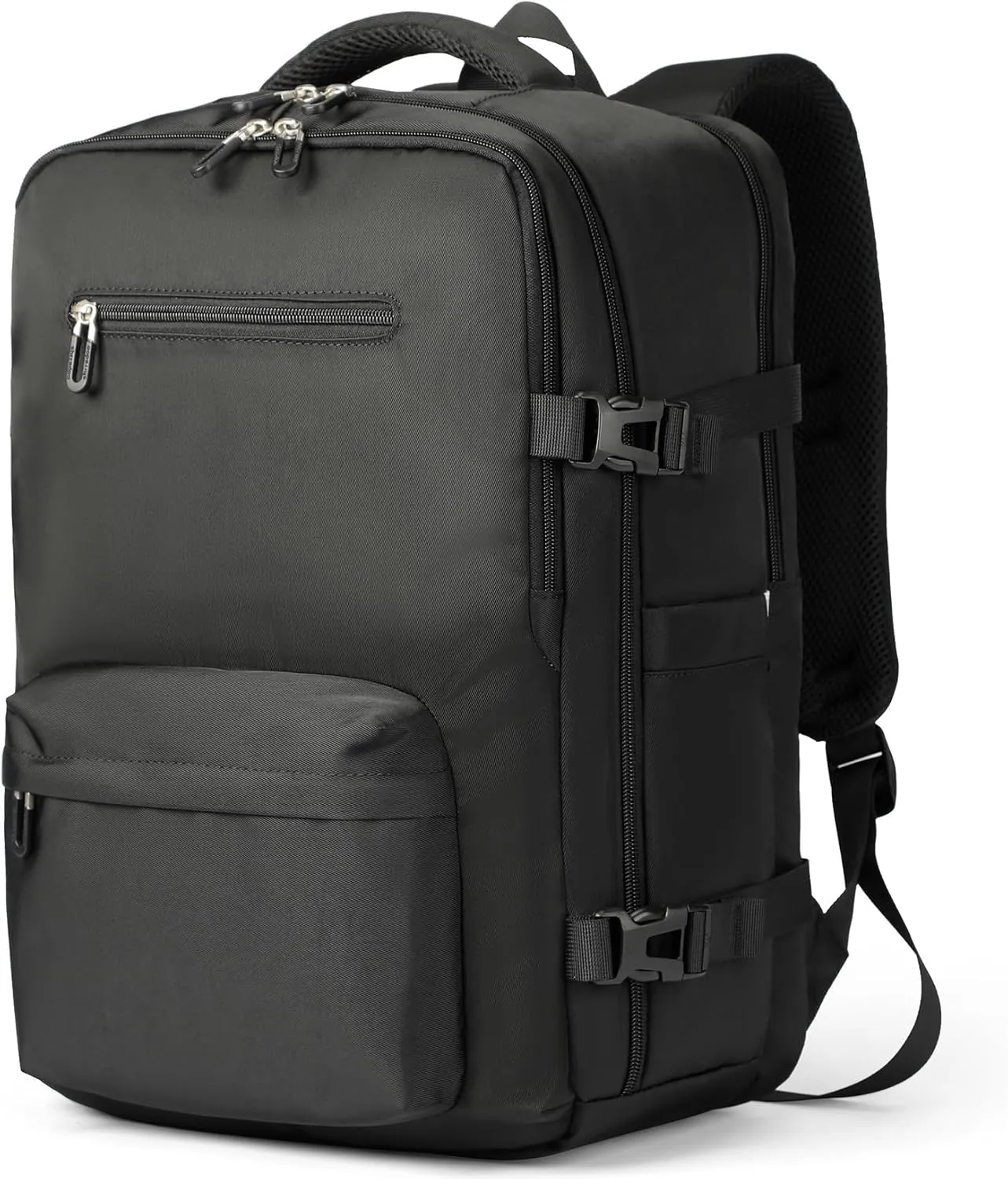 SHRRADOO Travel Laptops Backpack for Women Men, Casual Work Bag 17inch Backpack Airline Approved Backpack for Hiking Business (Black)